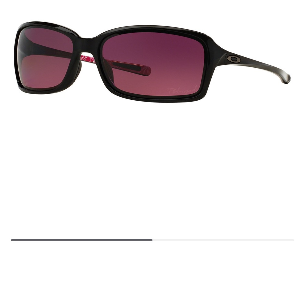 Oakley OO9233 Dispute Women's Sunglasses with Black Frame and Pink Lenses